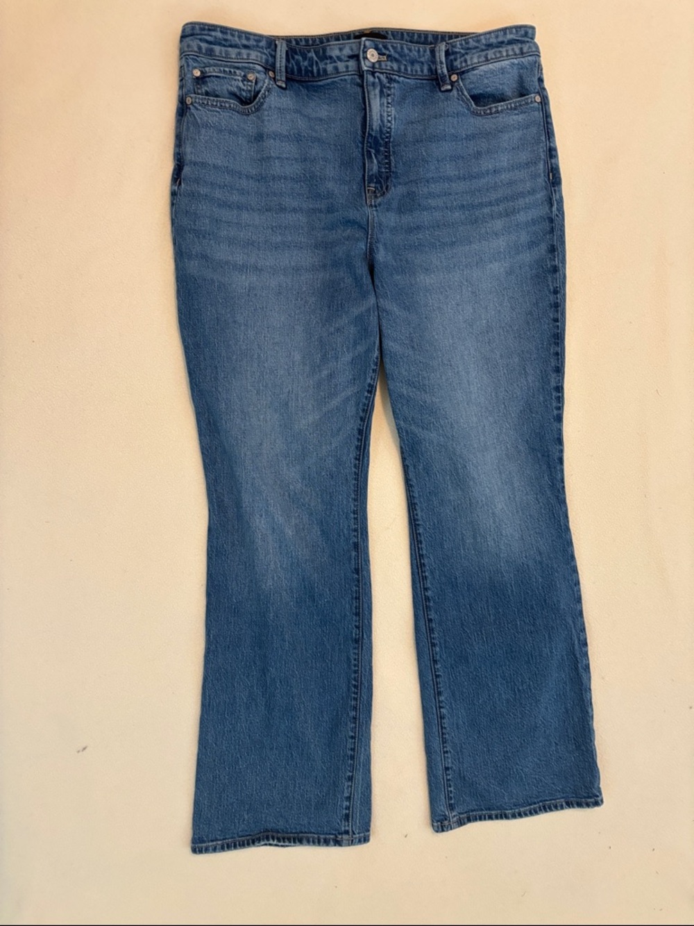 Talbots Light and Mid Blue Denim Bootcut Jeans